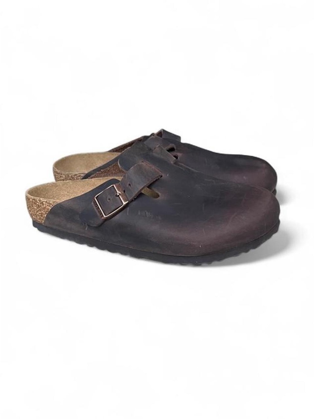 Birkenstock Boston Habana Brown Oiled Leather Clogs EU 39 US Women’s 8 Regular